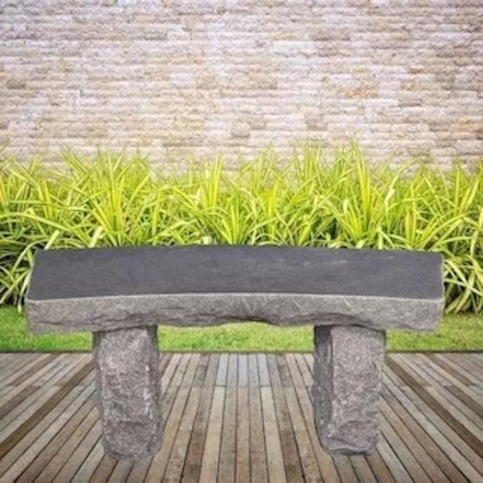 Granit Bænk Buet 100cm