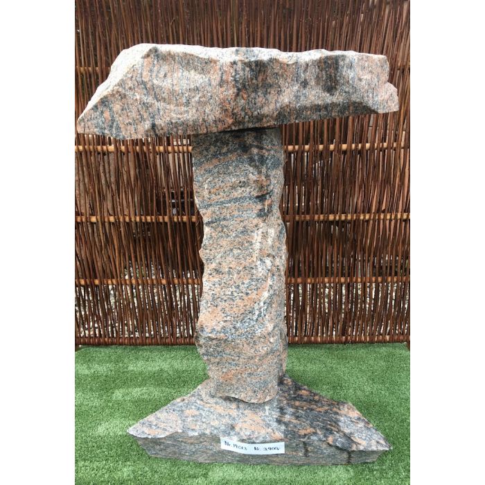 Granit fuglebad på granit sokkel 19013