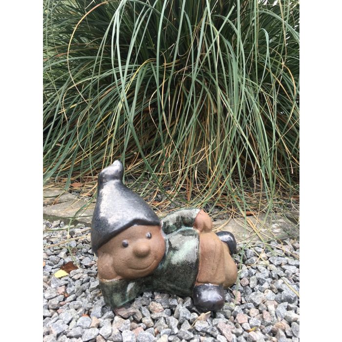 Have-Nisse-Gnom-Liggende-Grå-Hue