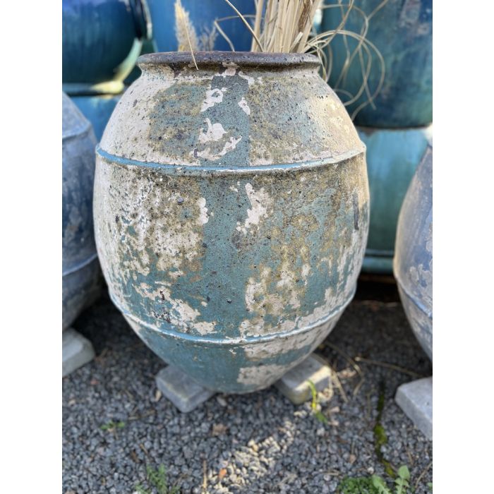 Stentøjs Krukke Model Milos Antik Green