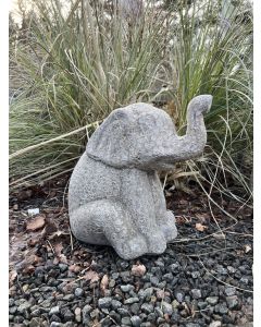 Elefant Med Snabel Op Bubble Grey