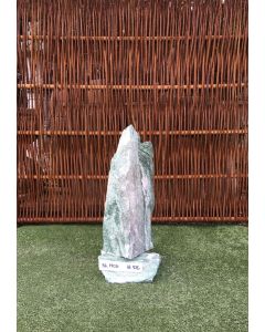 Granit søjle i grøn granit på sokkel 19021