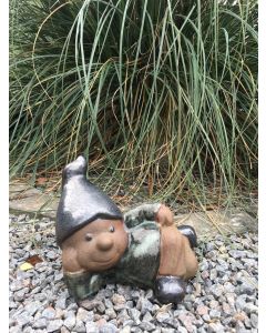 Have-Nisse-Gnom-Liggende-Grå-Hue