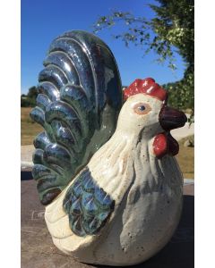 Pragt Hane Grøn-Hvid