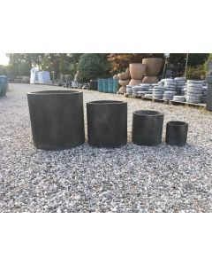 Fiber Beton Krukker Model Paris Dark Grey 