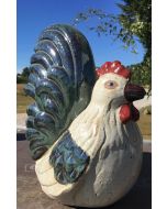 Pragt Hane Grøn-Hvid