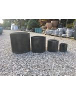 Fiber Beton Krukker Model Paris Dark Grey 